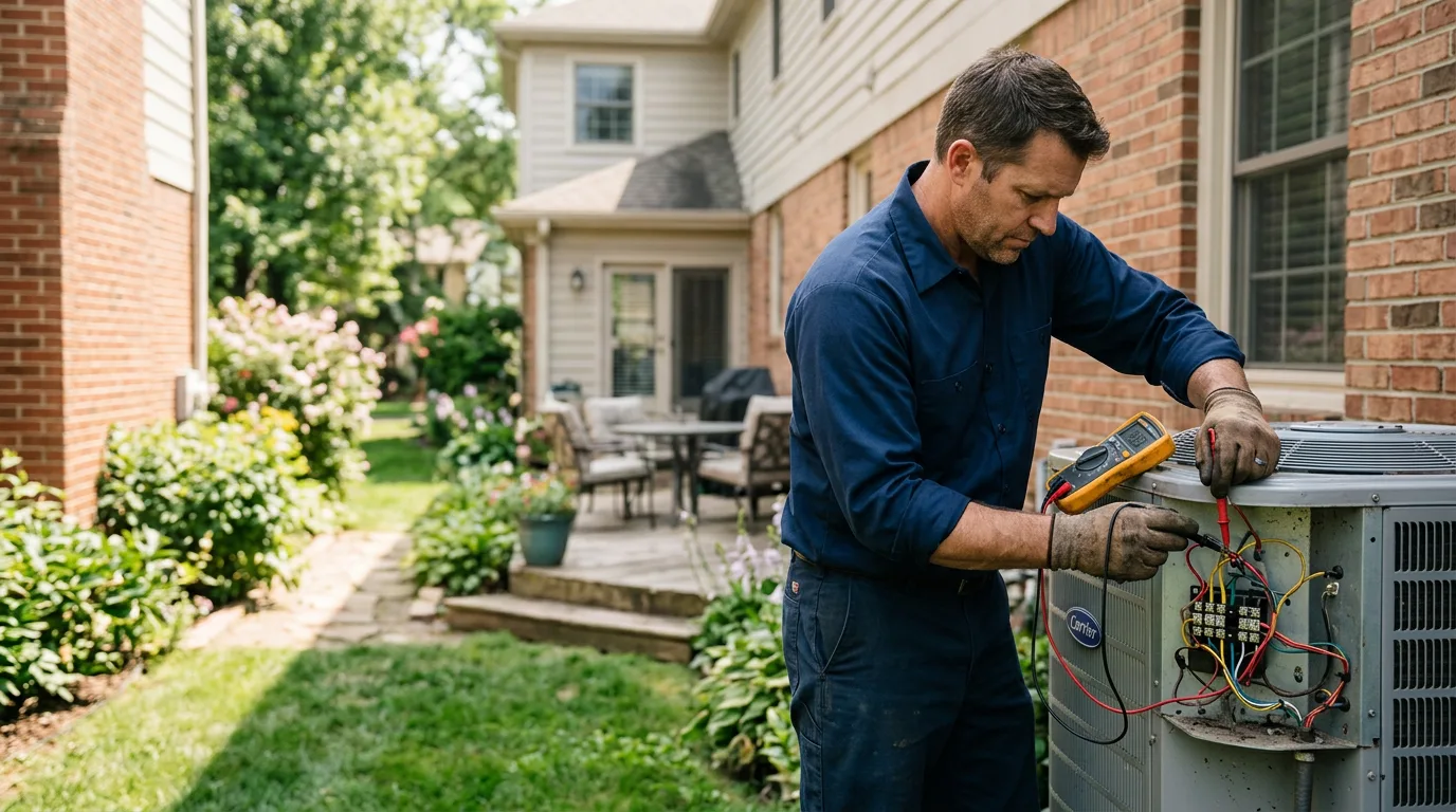 HVAC technician working near Albany, KY